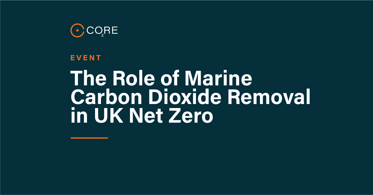 The Role of Marine Carbon Dioxide Removal (CDR) in UK Net Zero