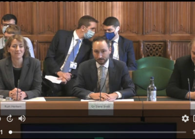 Hub Executive Director gives oral evidence to the Environmental Audit Committee