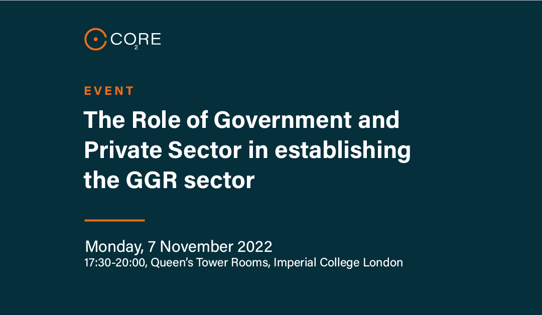 The Role of Government and Private Sector in establishing the GGR sector