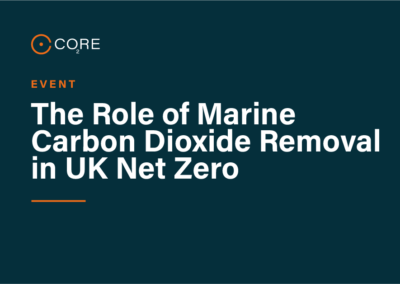 The Role of Marine Carbon Dioxide Removal (CDR) in UK Net Zero
